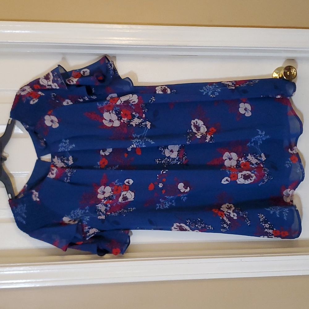 Blue Floral Tunic